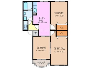 川越富洲原駅 徒歩10分 2階の物件間取画像